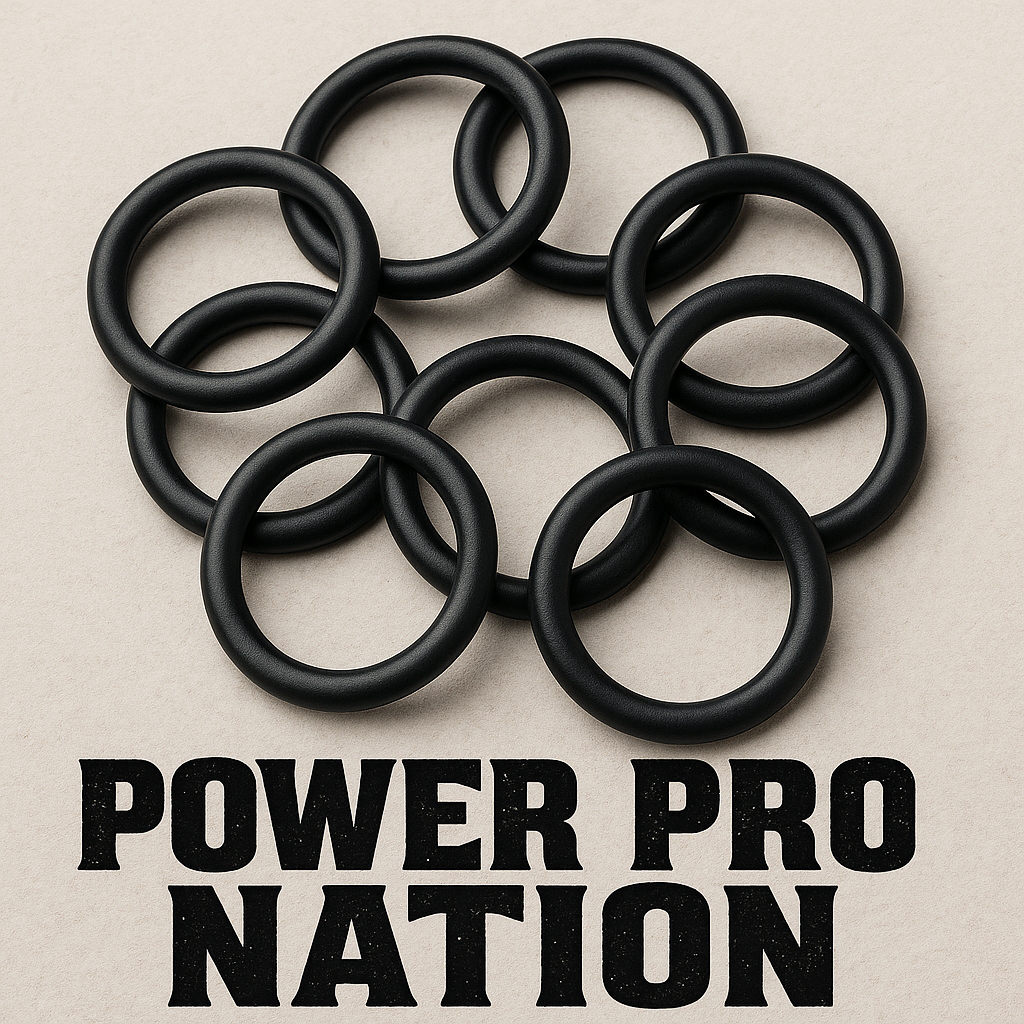 3/8 O-Rings Packs for Pressure Cleaning Quick Connects Black Buna 20 PACK