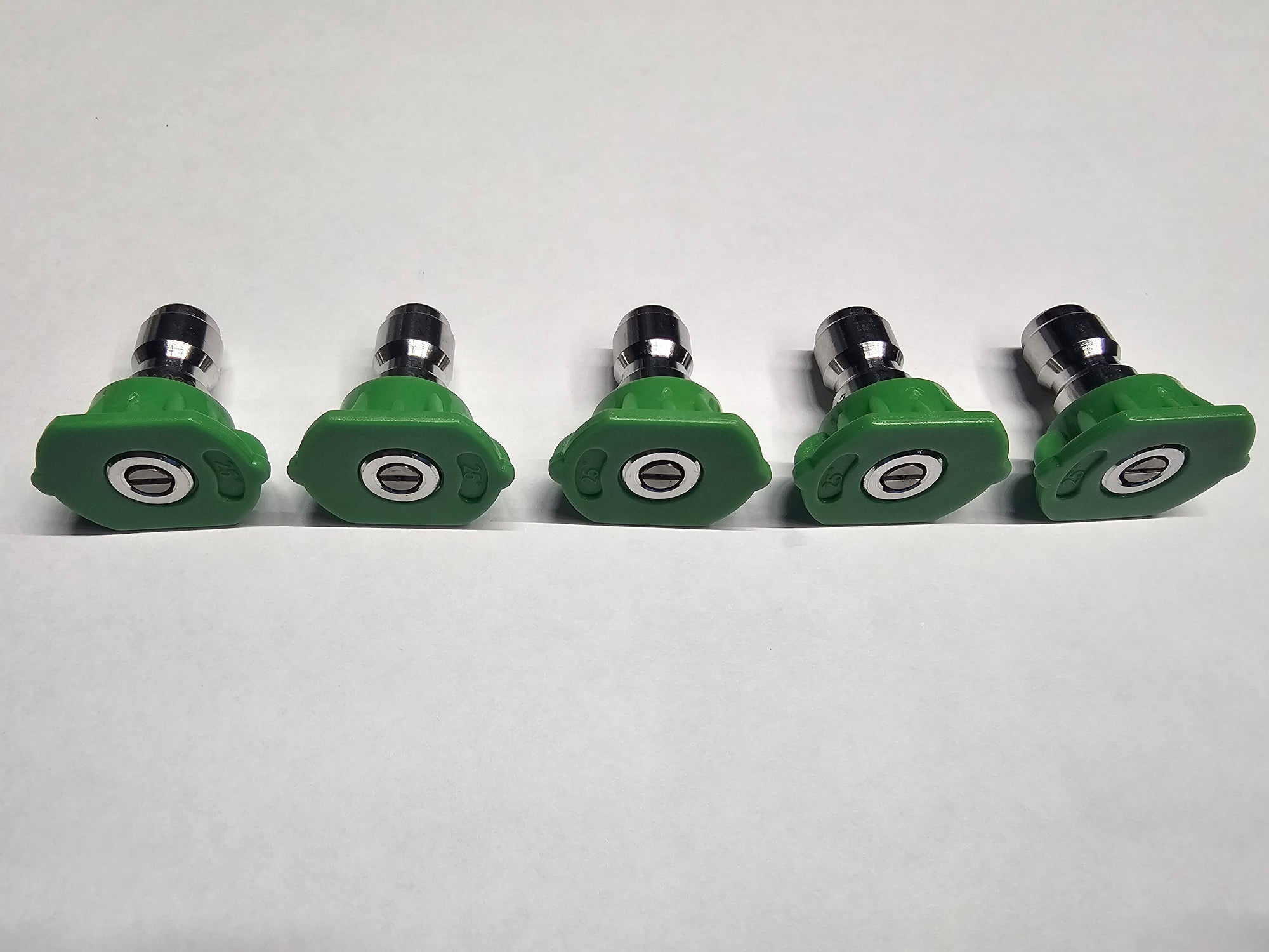 Green Pressure Washing Quick Connect 1/4" Tips 8 GPM 5000 PSI 5 PACK
