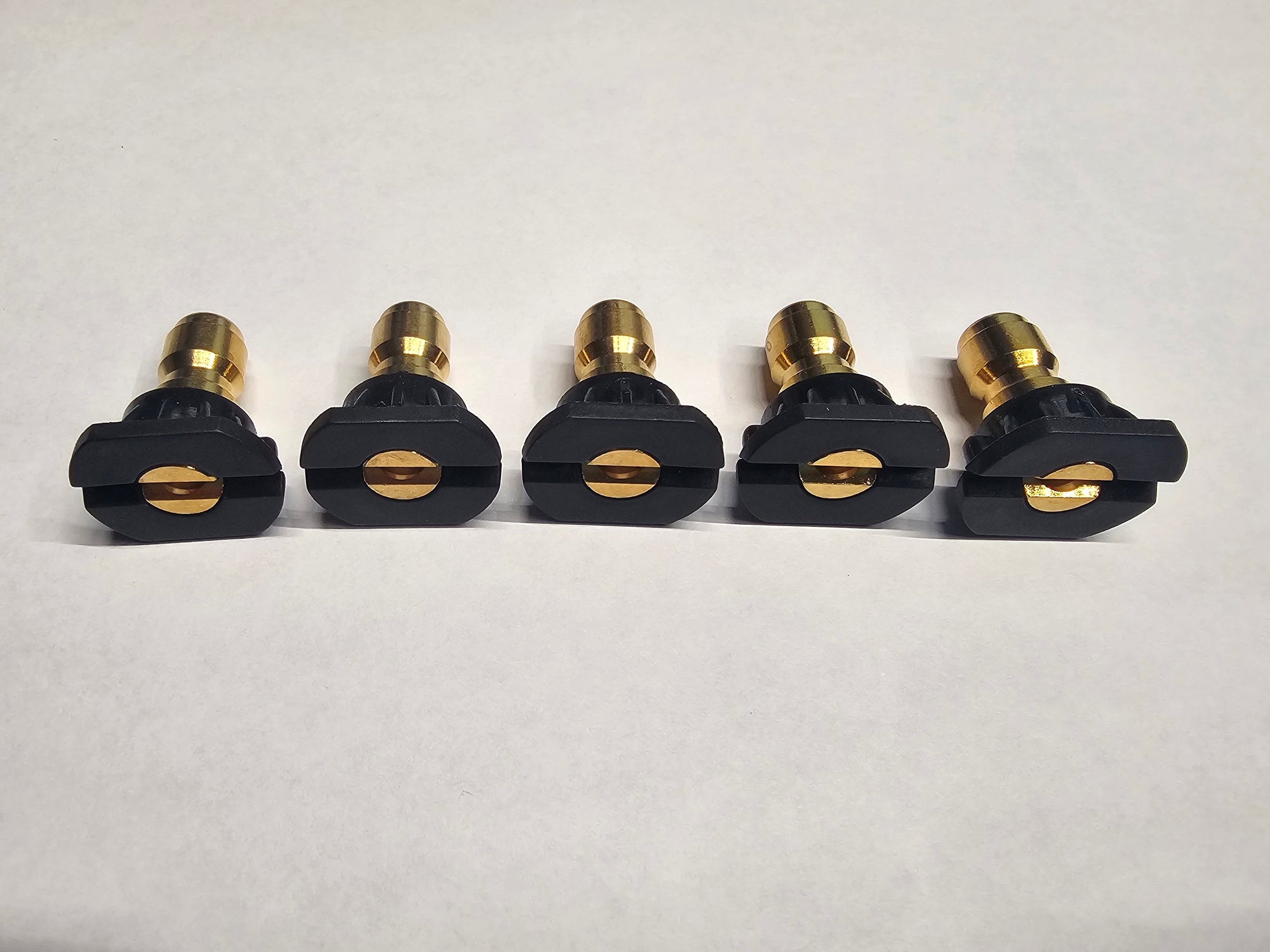 Black Pressure Washing Quick Connect 1/4" Tips 8 GPM 5000 PSI 5 PACK