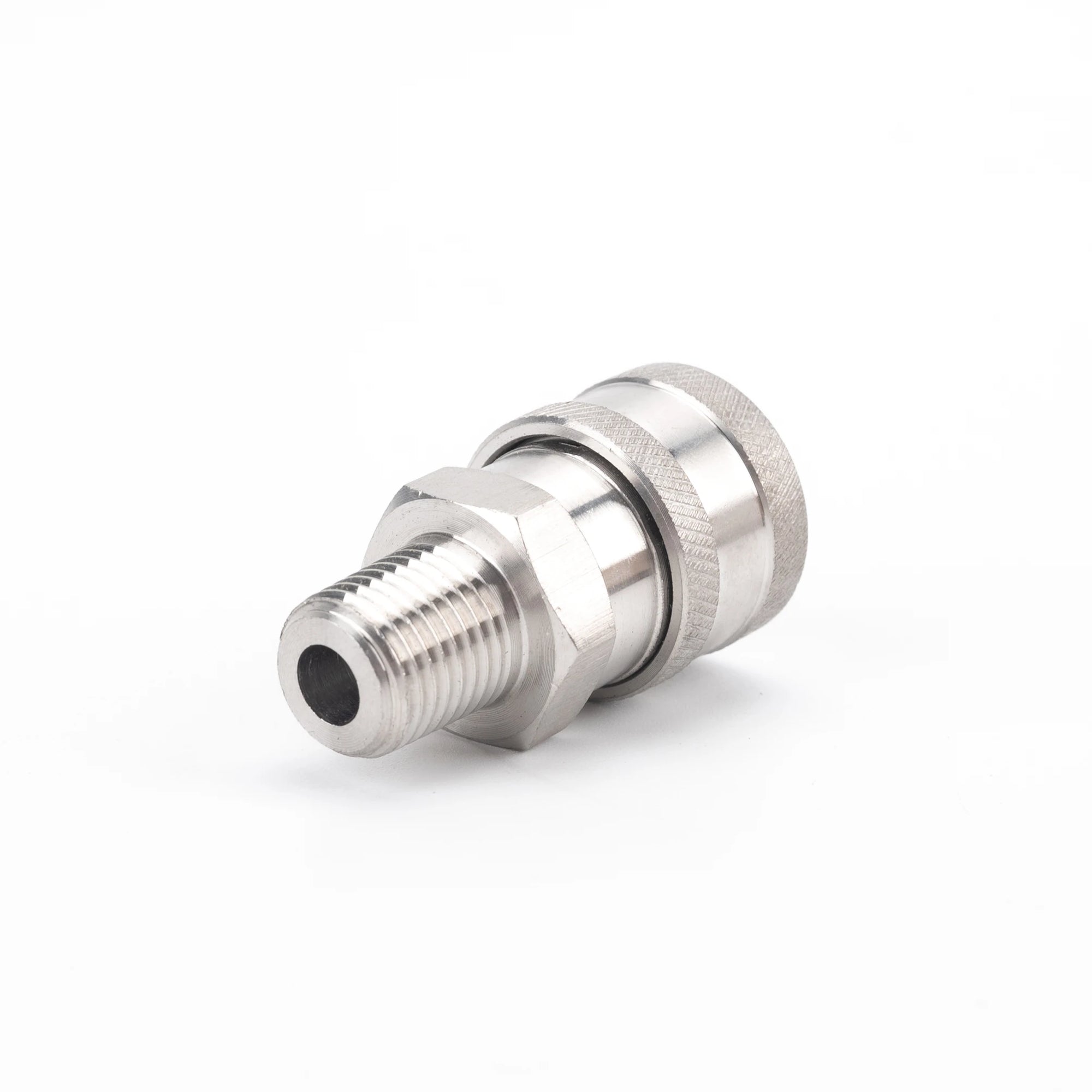 3/8" Quick Connect Female Coupler to Male Thread NPT 3/8" Stainless Steel Pack