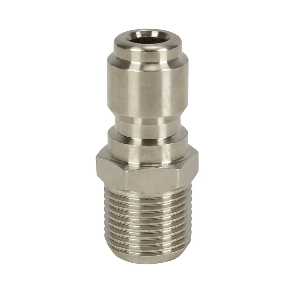 3/8" Plug to Male Thread NPT Quick Connect Stainless Steel T304 Pressure Washing PACK