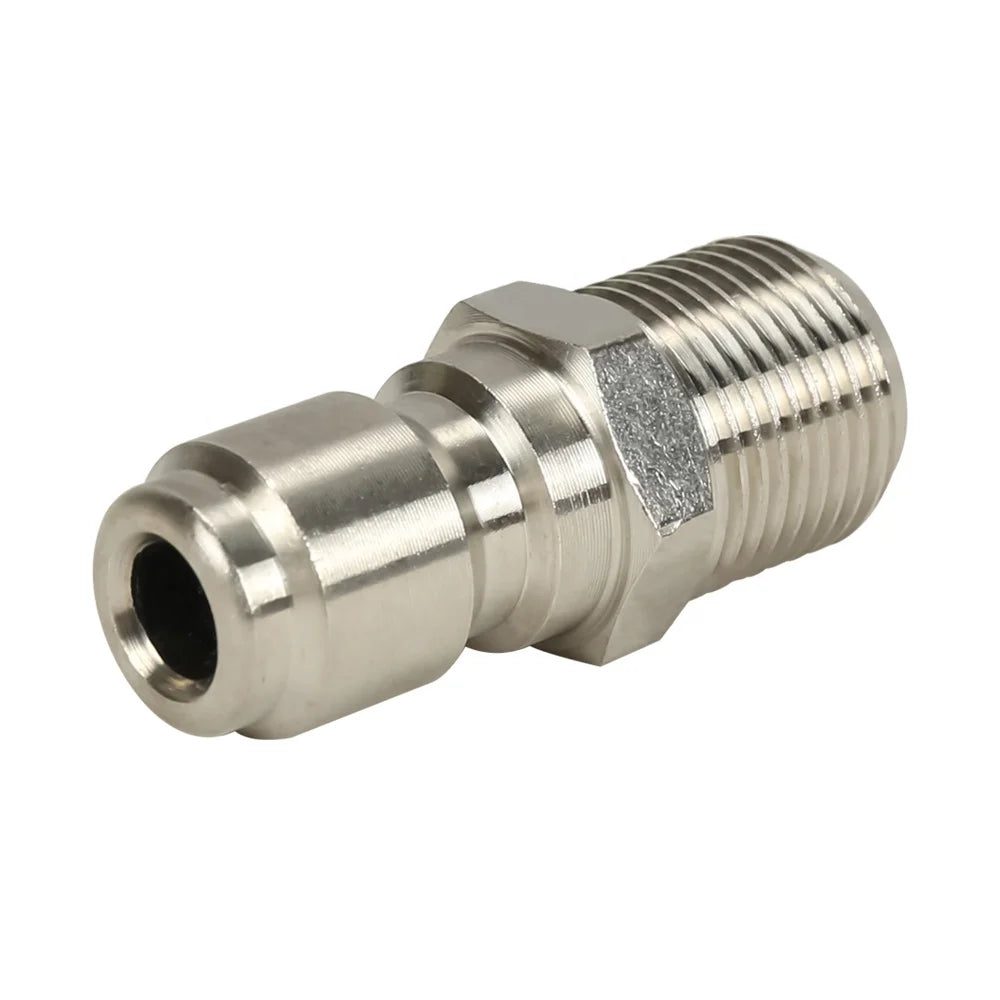 3/8" Plug to Male Thread NPT Quick Connect Stainless Steel T304 Pressure Washing PACK