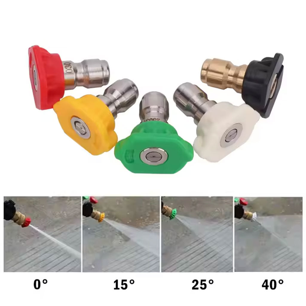 Pressure Washing Quick Connect Tips for Wand 4000 PSI 4 GPM 1/4"