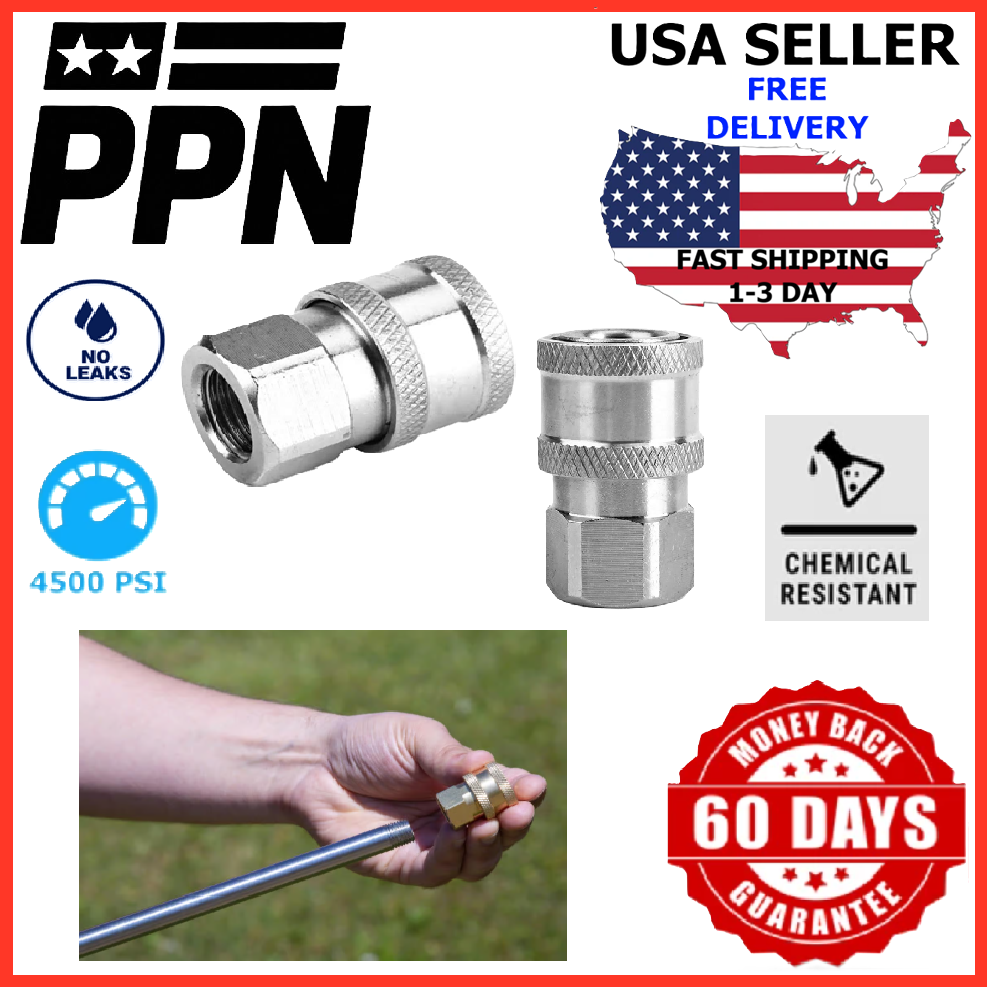 1/4 Quick Connect FNPT Stainless Steel for Pressure Soft Washing