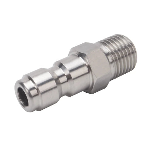 1/4 Plug Male and Female Thread Stainless Steel FMNPT MNPT Quick Connect Plug Connector