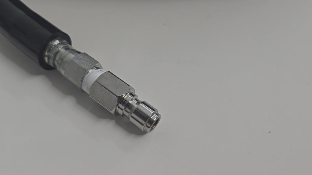 3/8 Non-Marking Pressure Hose with Quick Connects 100 FT