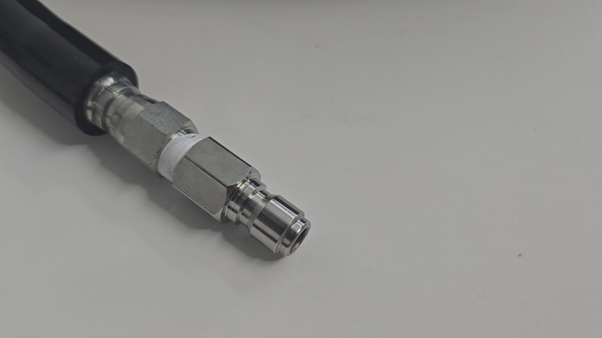 3/8 Non-Marking Pressure Hose with Quick Connects 100 FT