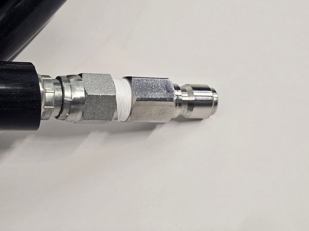 3/8 Non-Marking Pressure Hose with Quick Connects 100 FT