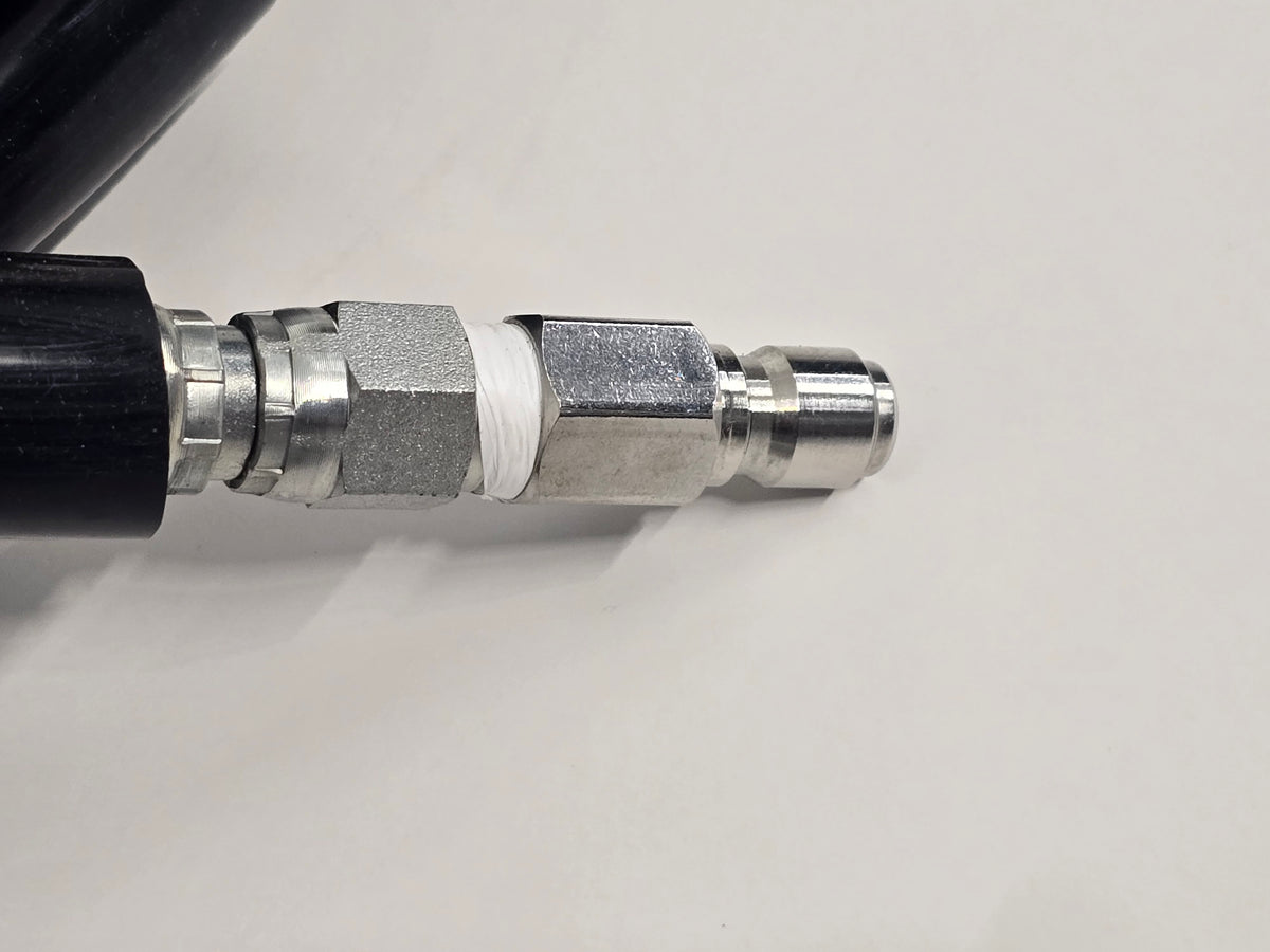 3/8 Non-Marking Pressure Hose with Quick Connects 100 FT